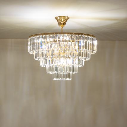 Brilagi - Żyrandol natynkowy CRYSTAL 5xE14/40W/230V złoty