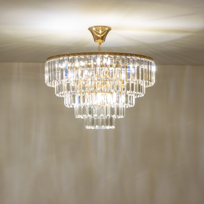 Brilagi - Żyrandol natynkowy CRYSTAL 5xE14/40W/230V złoty