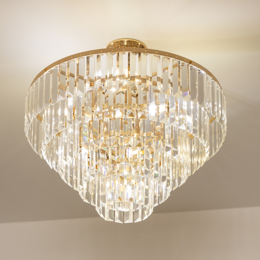 Brilagi - Żyrandol natynkowy CRYSTAL 5xE14/40W/230V złoty