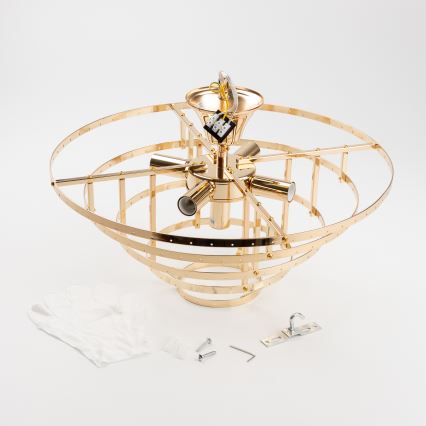 Brilagi - Żyrandol natynkowy CRYSTAL 5xE14/40W/230V złoty