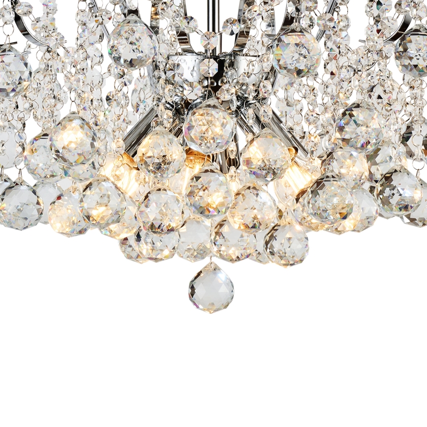 Brilagi - Żyrandol natynkowy CRYSTAL 6xE14/60W/230V chrom błyszczący