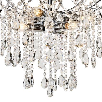 Brilagi - Żyrandol natynkowy CRYSTAL 6xE14/60W/230V chrom błyszczący