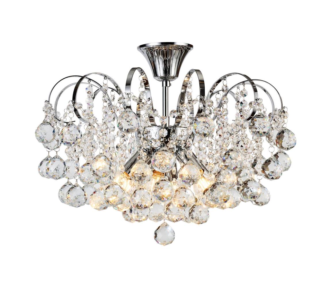 Brilagi - Żyrandol natynkowy CRYSTAL 6xE14/60W/230V chrom błyszczący