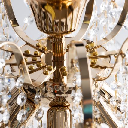 Brilagi - Żyrandol natynkowy CRYSTAL 6xE14/60W/230V złoty
