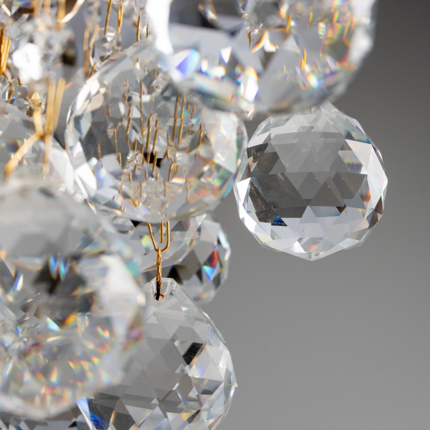 Brilagi - Żyrandol natynkowy CRYSTAL 6xE14/60W/230V złoty