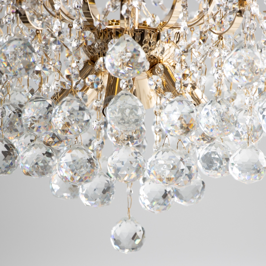 Brilagi - Żyrandol natynkowy CRYSTAL 6xE14/60W/230V złoty
