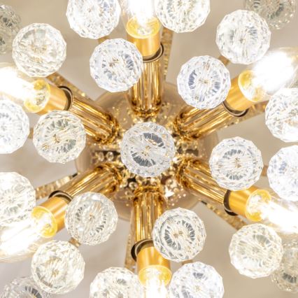 Brilagi - Żyrandol natynkowy CRYSTAL 6xE14/60W/230V złoty