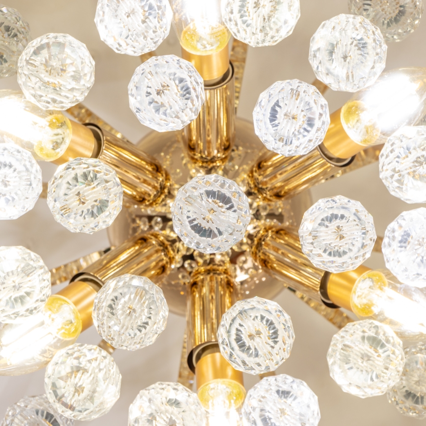 Brilagi - Żyrandol natynkowy CRYSTAL 6xE14/60W/230V złoty