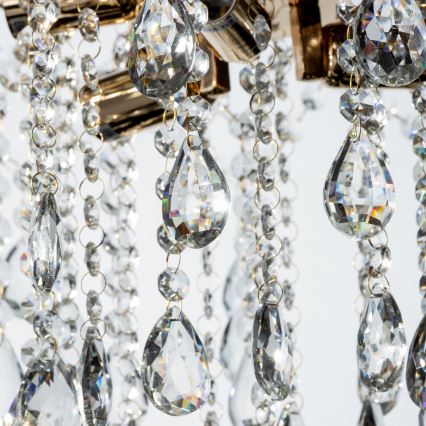 Brilagi - Żyrandol natynkowy CRYSTAL 6xE14/60W/230V złoty