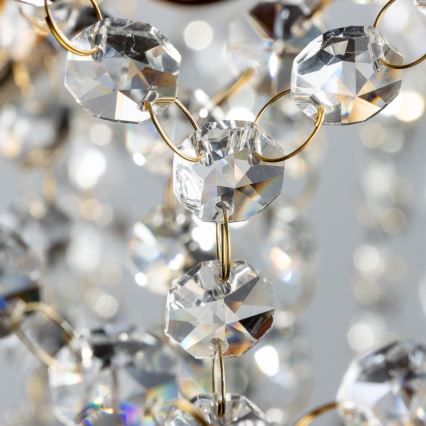 Brilagi - Żyrandol natynkowy CRYSTAL 6xE14/60W/230V złoty