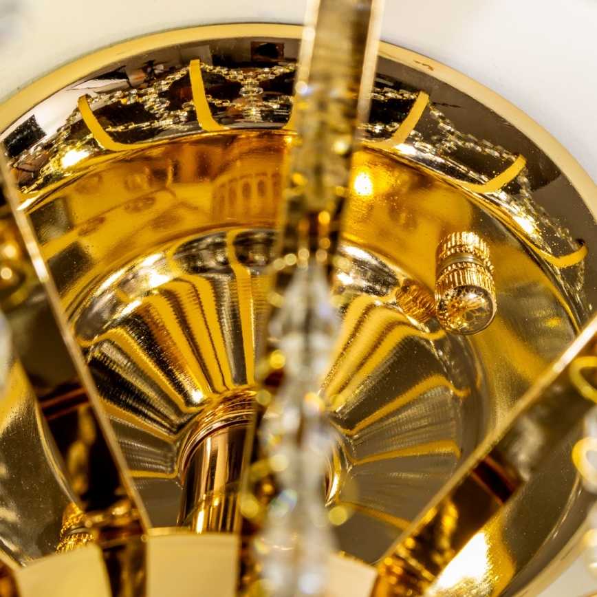 Brilagi - Żyrandol natynkowy CRYSTAL 6xE14/60W/230V złoty