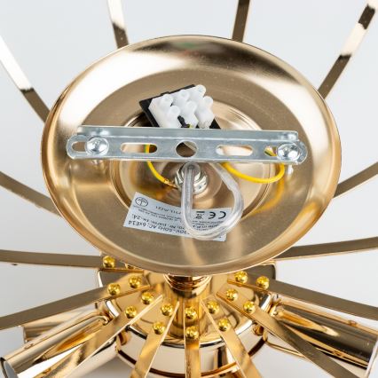 Brilagi - Żyrandol natynkowy CRYSTAL 6xE14/60W/230V złoty