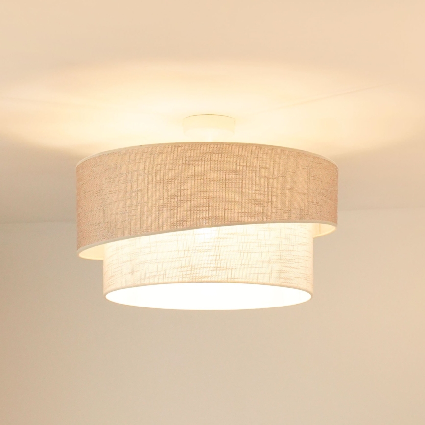 Brilagi - Żyrandol natynkowy DOVER SHINE 1xE27/15W/230V śr. 50 cm szary/kremowy