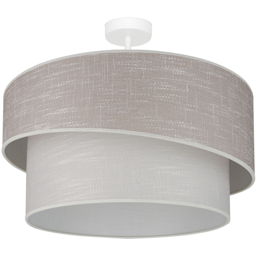 Brilagi - Żyrandol natynkowy DOVER SHINE 1xE27/15W/230V śr. 50 cm szary/kremowy