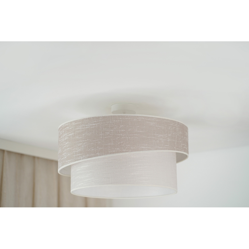 Brilagi - Żyrandol natynkowy DOVER SHINE 1xE27/15W/230V śr. 50 cm szary/kremowy