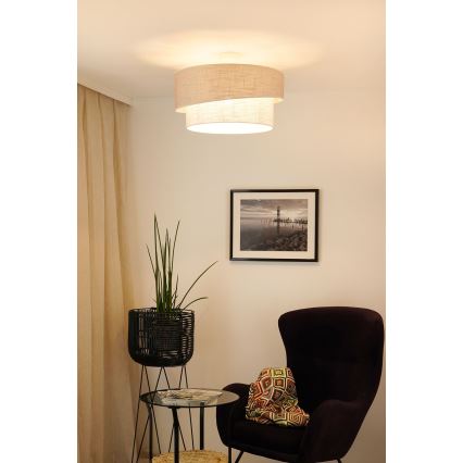 Brilagi - Żyrandol natynkowy DOVER SHINE 1xE27/15W/230V śr. 50 cm szary/kremowy
