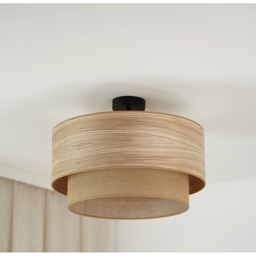 Brilagi - Żyrandol natynkowy MONTANA BOHO 1xE27/15W/230V śr. 45 cm brązowy
