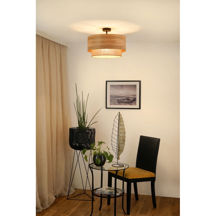 Brilagi - Żyrandol natynkowy MONTANA BOHO 1xE27/15W/230V śr. 45 cm brązowy