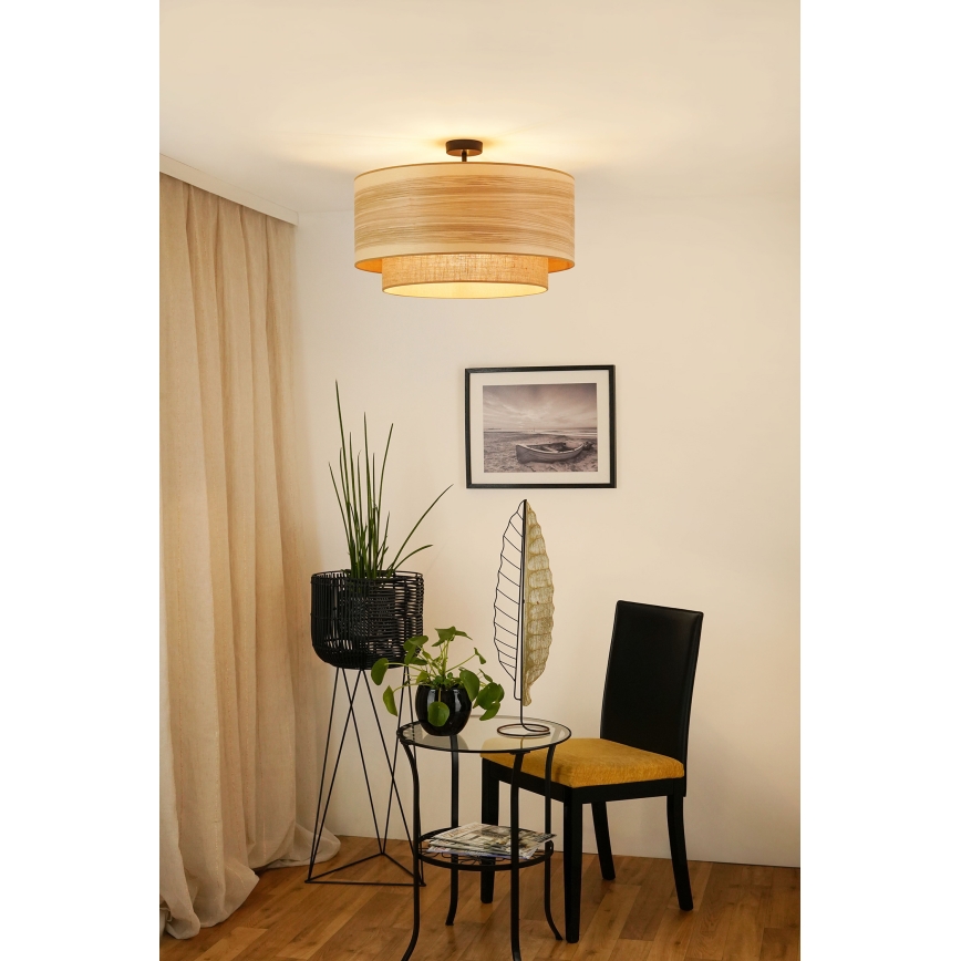Brilagi - Żyrandol natynkowy MONTANA BOHO 1xE27/15W/230V śr. 60 cm brązowy