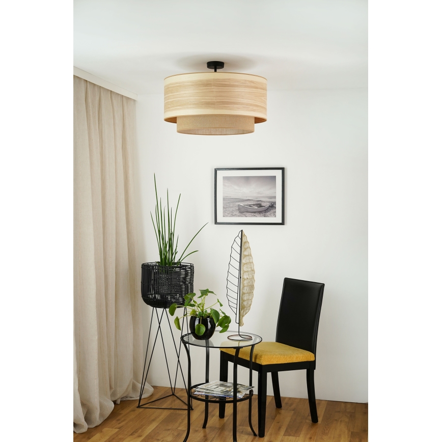 Brilagi - Żyrandol natynkowy MONTANA BOHO 1xE27/15W/230V śr. 60 cm brązowy