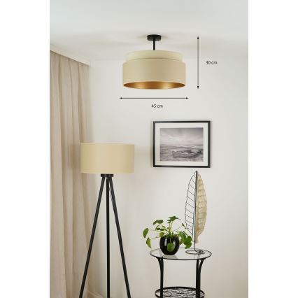 Brilagi - Żyrandol natynkowy OREGON VEGE 1xE27/15W/230V śr. 45 cm beżowy