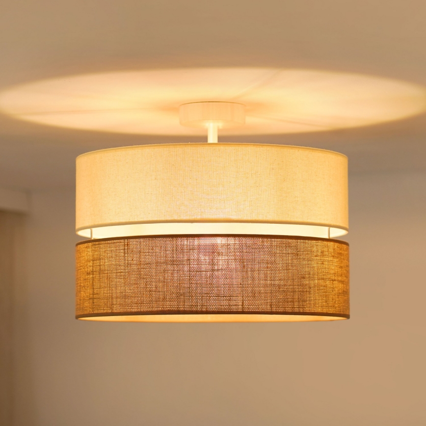 Brilagi - Żyrandol natynkowy ROYAL YUTE 1xE27/15W/230V śr. 40 cm beżowy/kremowy