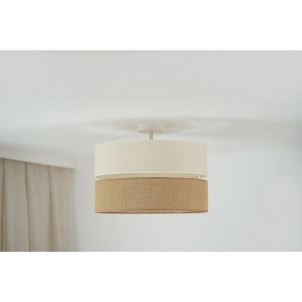 Brilagi - Żyrandol natynkowy ROYAL YUTE 1xE27/15W/230V śr. 40 cm beżowy/kremowy