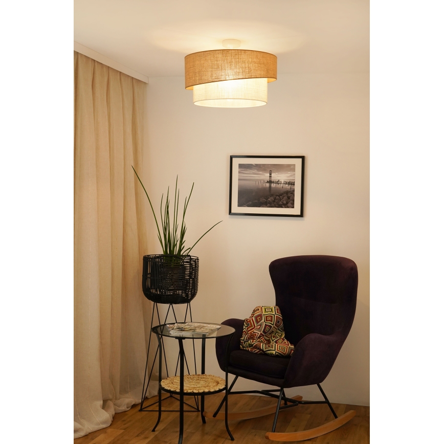 Brilagi - Żyrandol natynkowy SHINE 1xE27/15W/230V śr. 50 cm beżowy/kremowy