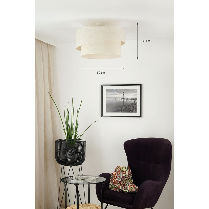 Brilagi - Żyrandol natynkowy SHINE 1xE27/15W/230V śr. 50 cm kremowy