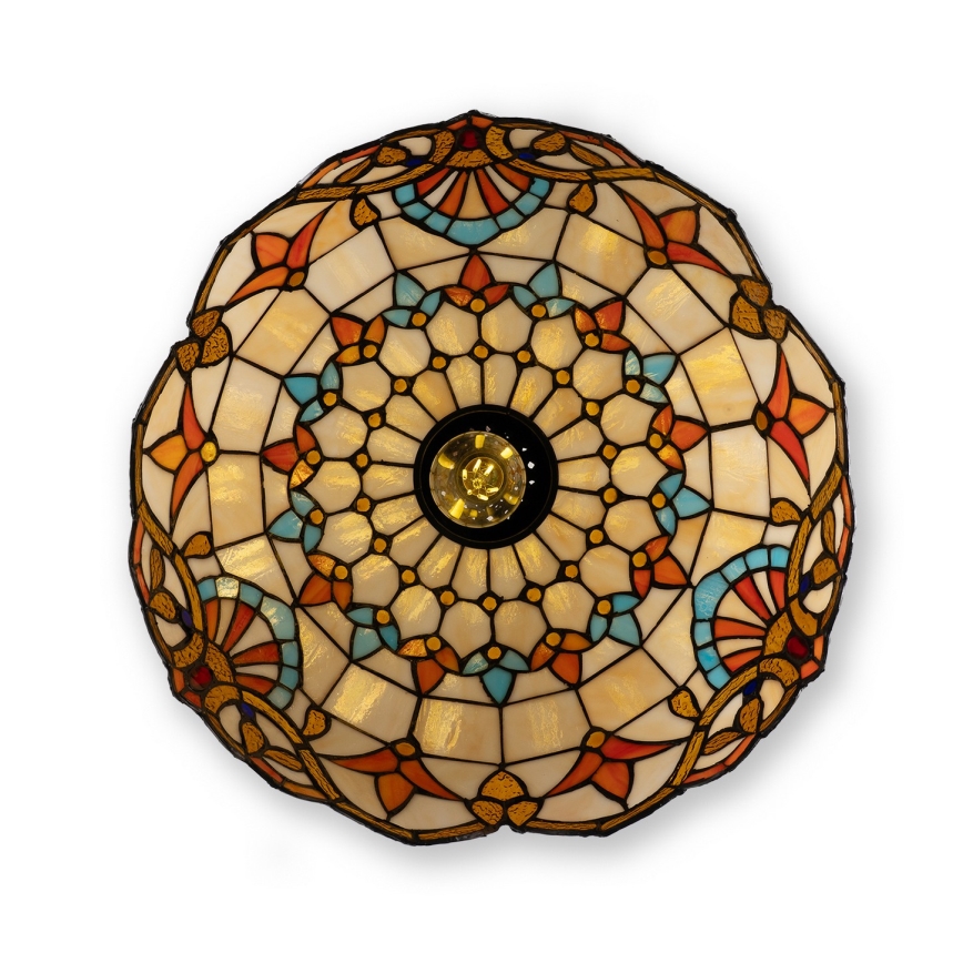 Brilagi - Żyrandol Tiffany witrażowy na łańcuchu MIRABELLA 1xE27/60W/230V śr. 40 cm