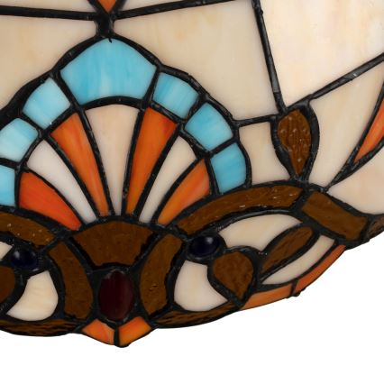 Brilagi - Żyrandol Tiffany witrażowy na łańcuchu MIRABELLA 1xE27/60W/230V śr. 40 cm