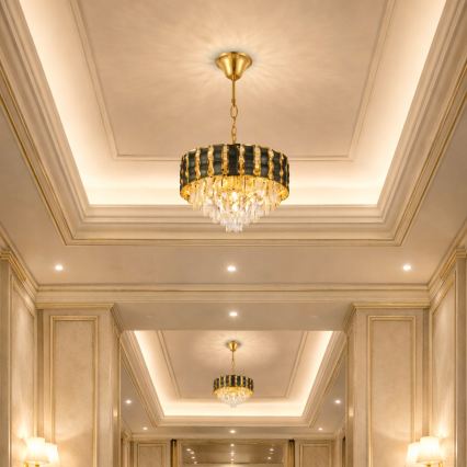 Brilagi - Żyrandol wiszący na łańcuchu CRISTAL 5xE14/40W/230V, śr. 38 cm