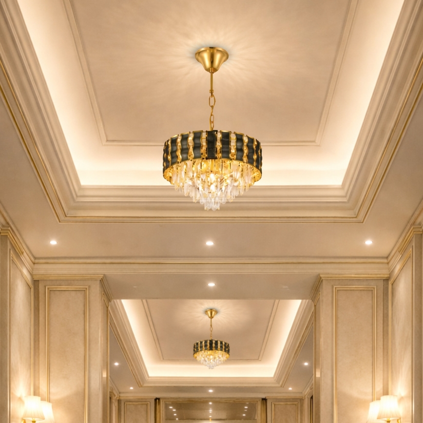 Brilagi - Żyrandol wiszący na łańcuchu CRISTAL 5xE14/40W/230V, śr. 38 cm