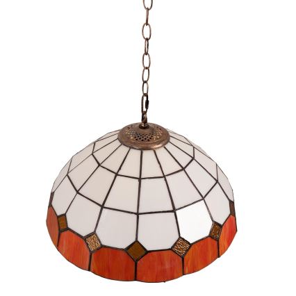 Brilagi - żyrandol witrażowy Tiffany na łańcuchu SIENNA 1xE27/60W/230V śr. 40 cm