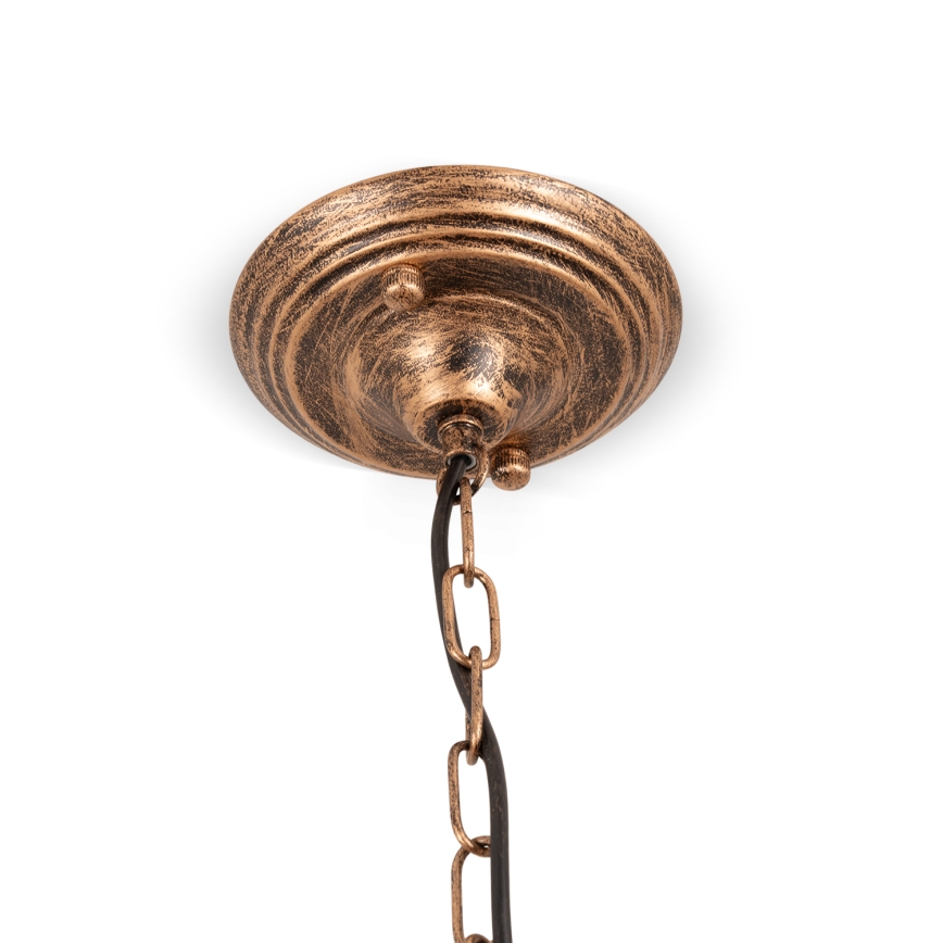 Brilagi - żyrandol witrażowy Tiffany na łańcuchu SUNFLOWER 3xE27/60W/230V śr. 50 cm