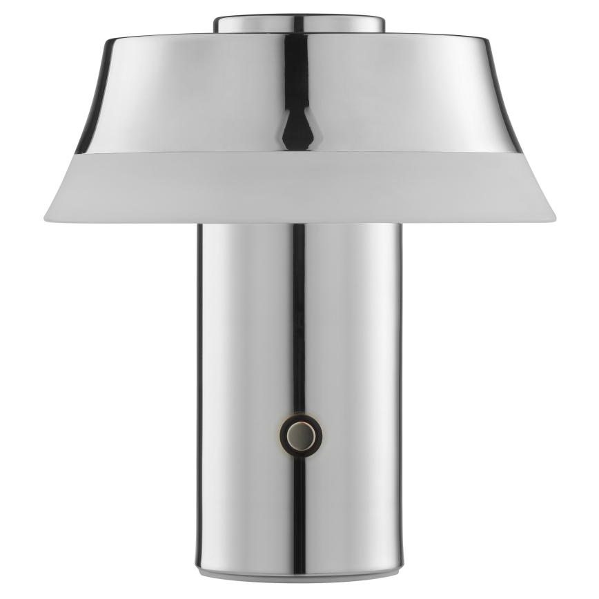 Brilliant - LED ściemnialna ładowalna dotykowa lampa stołowa KINICH LED/2,5W/5V 2700K 2600 mAh błyszczący chrom