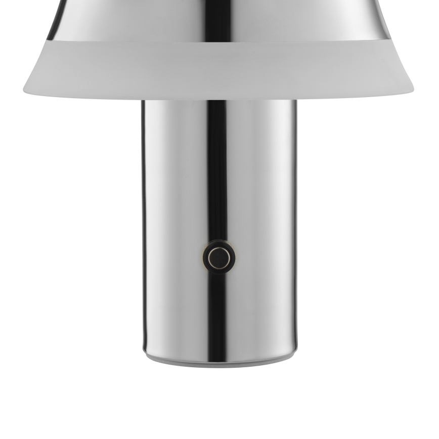 Brilliant - LED ściemnialna ładowalna dotykowa lampa stołowa KINICH LED/2,5W/5V 2700K 2600 mAh błyszczący chrom