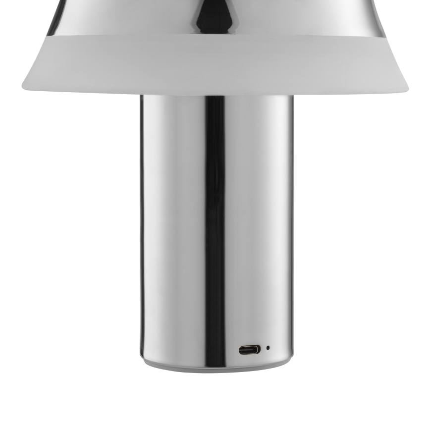 Brilliant - LED ściemnialna ładowalna dotykowa lampa stołowa KINICH LED/2,5W/5V 2700K 2600 mAh błyszczący chrom
