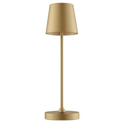 Brilliant - ściemnialna, ładowalna, dotykowa lampa stołowa zewnętrzna ELORA LED/2,5W/5V 2700K 2600 mAh IP44 złota
