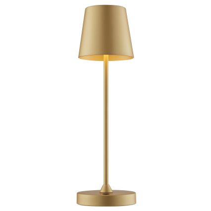 Brilliant - ściemnialna, ładowalna, dotykowa lampa stołowa zewnętrzna ELORA LED/2,5W/5V 2700K 2600 mAh IP44 złota