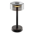 Brilliant - Dotykowa, ściemnialna, ładowalna zewnętrzna lampa stołowa RAZOR LED/2,5W/5V 2700K 2600 mAh IP44 czarna