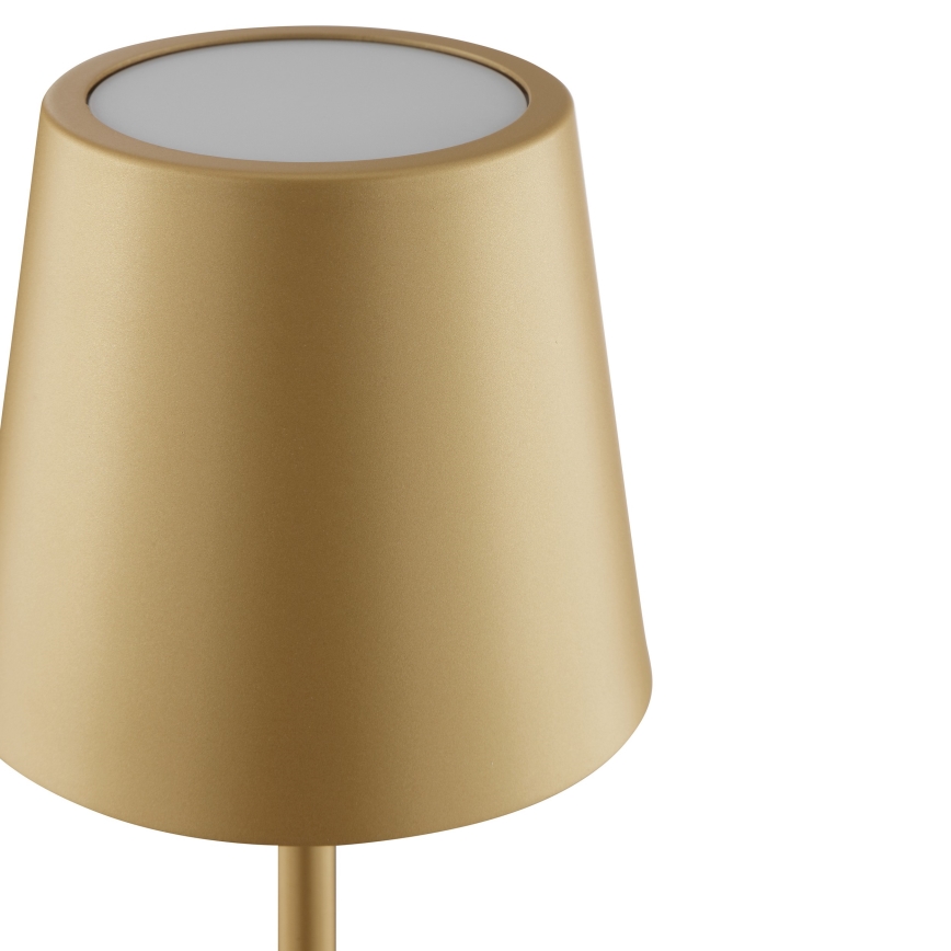 Brilliant - LED ściemnialna, ładowalna, dotykowa lampa stołowa do użytku zewnętrznego ELORA LED/2,5W/5V 2700K 2600 mAh IP44 złota