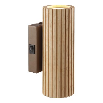 Brilliant - Kinkiet LAKEWOOD 2xGU10/10W/230V brązowy