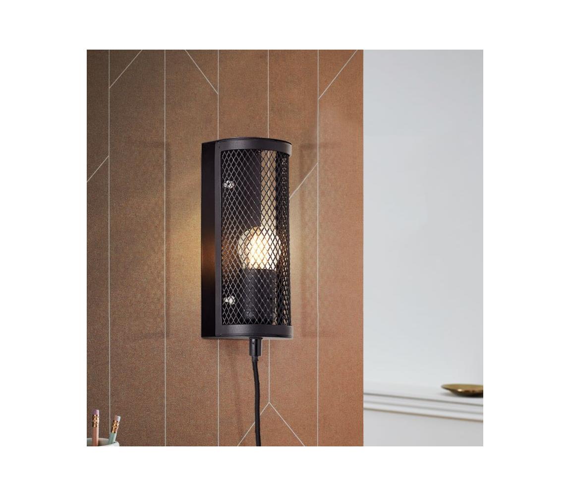 Brilliant - Kinkiet MAZE 1xE27/40W/230V czarny