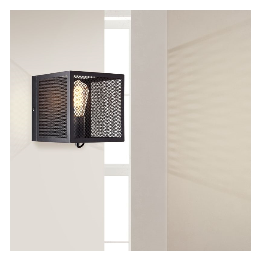 Brilliant - Kinkiet MAZE 1xE27/40W/230V czarny