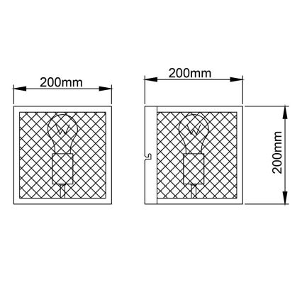 Brilliant - Kinkiet MAZE 1xE27/40W/230V czarny