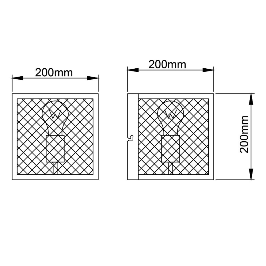 Brilliant - Kinkiet MAZE 1xE27/40W/230V czarny