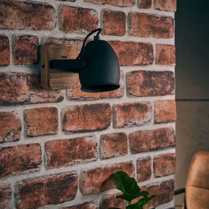 Brilliant - Kinkiet punktowy CROWTON 1xGU10/6W/230V sosna