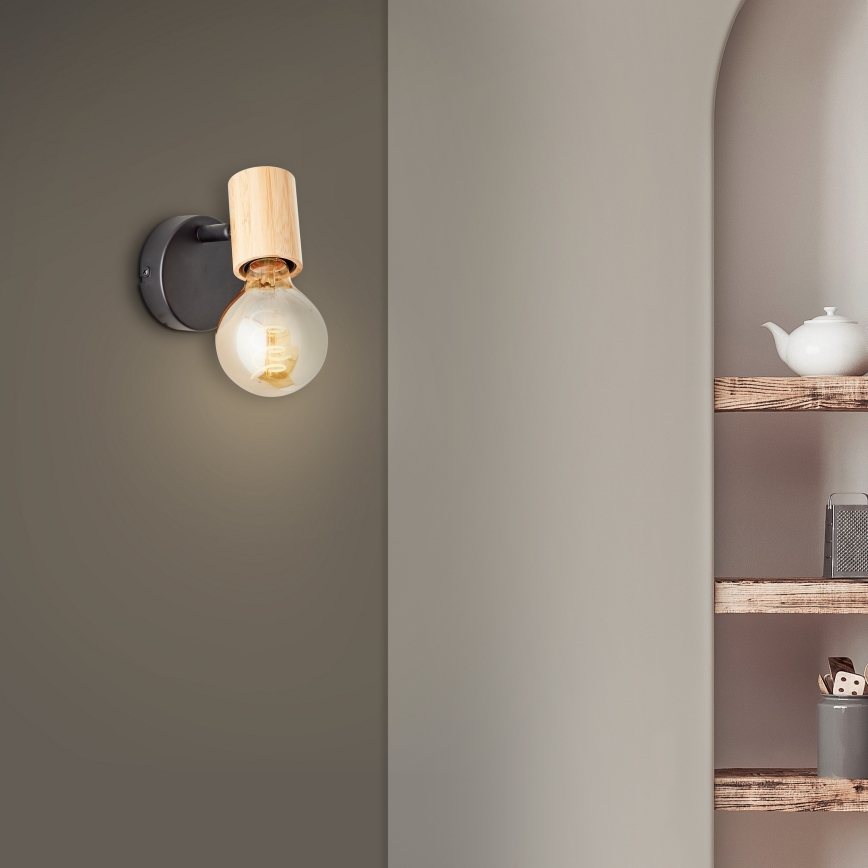 Brilliant - Kinkiet punktowy KERRY 1xE27/40W/230V bambusowy