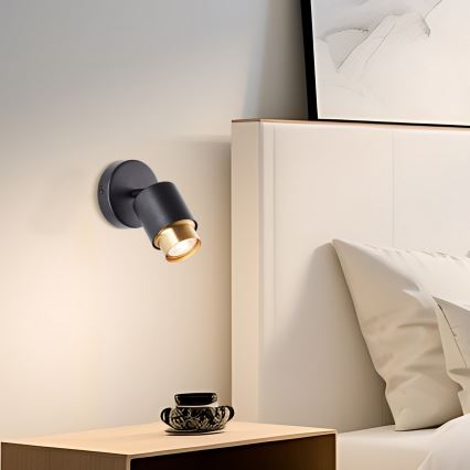 Brilliant - Kinkiet punktowy LED COVELO 1xGU10/5W/230V czarny/złoty